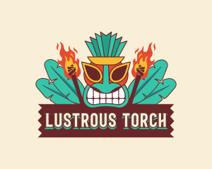 Hawaiian Tiki Torch logo design