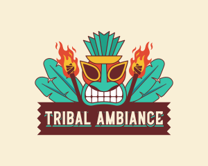 Hawaiian Tiki Torch logo design