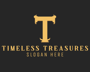 Restaurant Bar Steakhouse Letter T logo design