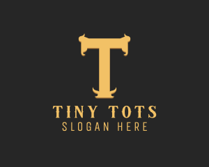 Restaurant Bar Steakhouse Letter T logo design