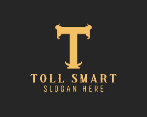 Restaurant Bar Steakhouse Letter T logo design