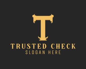 Restaurant Bar Steakhouse Letter T logo design