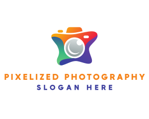 Paint Splatter Camera logo design