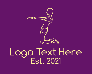 Yoga Pose Outline  logo