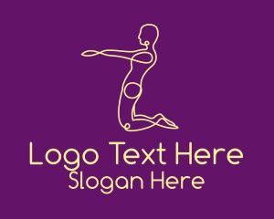 Yoga Pose Outline  Logo