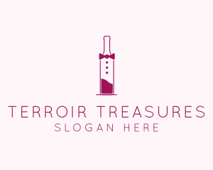 Suit Red Wine Bottle logo