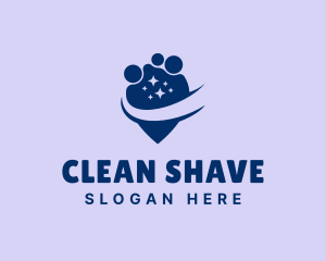 Cleaning Wash Location logo design