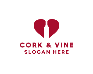 Wine Bottle Lover logo design