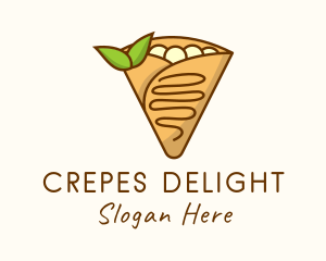 Healthy Vegan Crepe logo design