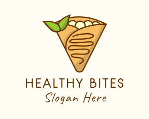 Healthy Vegan Crepe logo design