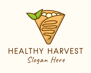 Healthy Vegan Crepe logo design