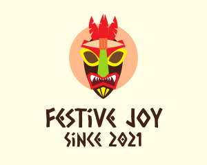 Ethnic Festival Mask  logo design