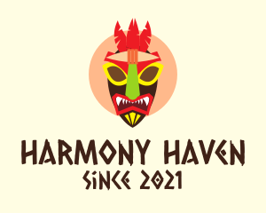 Ethnic Festival Mask  logo