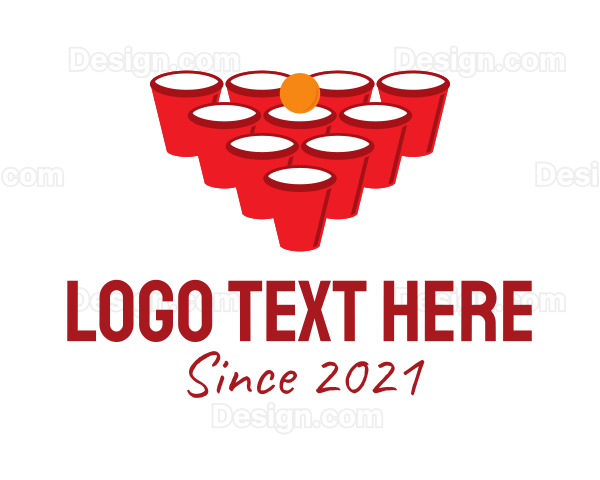 Beer Pong Game Logo