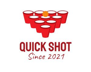 Beer Pong Game logo design