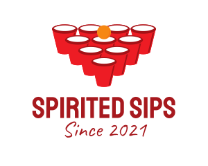 Beer Pong Game logo design