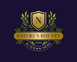 Nature Botanical Crest logo design