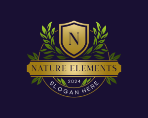 Nature Botanical Crest logo design