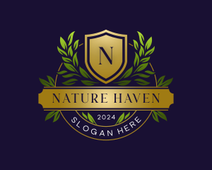 Nature Botanical Crest logo design