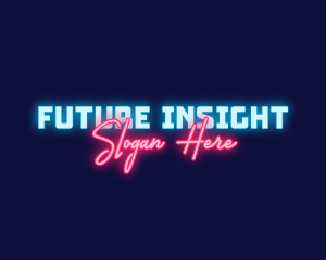 Cyber Neon Digital logo design