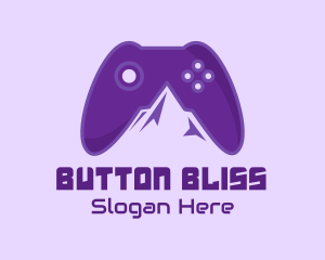 Violet Mountain Game Controller logo design