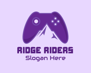 Violet Mountain Game Controller logo design