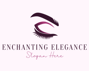 Cosmetic Eyelashes Beauty logo design