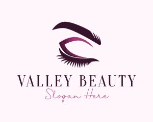 Cosmetic Eyelashes Beauty logo design