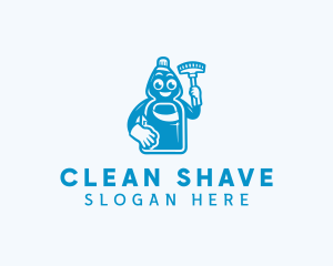 Wash Detergent Sanitation Cleaning logo design