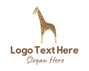 Tall - Wild Giraffe Zoo logo design