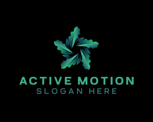 Leaf Floral Motion logo design