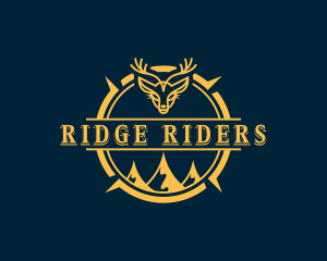 Reindeer Camp Badge logo design