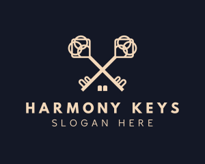 Home Realty Key logo design