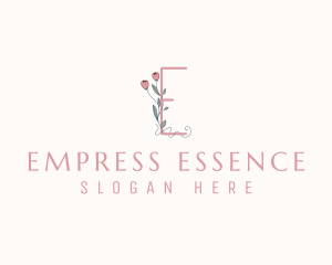 Floral Boutique Letter E logo design