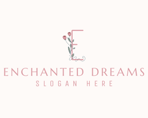 Floral Boutique Letter E logo design