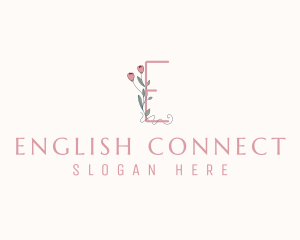 Floral Boutique Letter E logo design