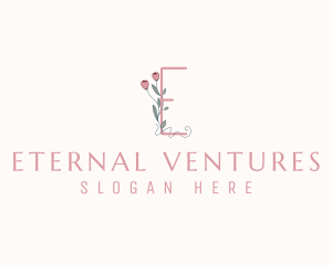 Floral Boutique Letter E logo design