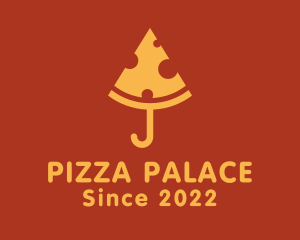 Cheese Pizza Umbrella  logo design