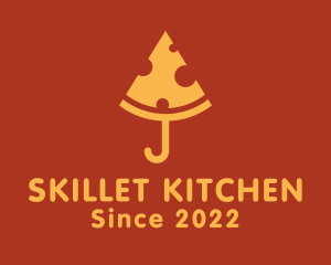 Cheese Pizza Umbrella  logo design