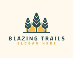 Forest Hiking Camp logo design