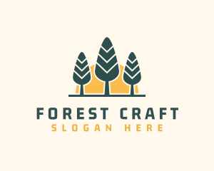 Forest Hiking Camp logo design