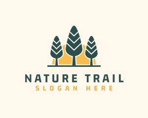 Forest Hiking Camp logo design