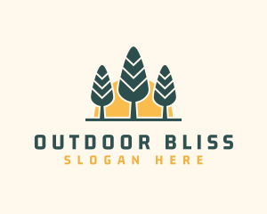 Forest Hiking Camp logo design