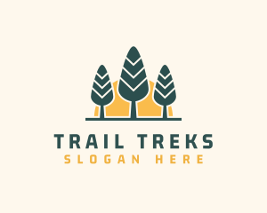 Forest Hiking Camp logo design