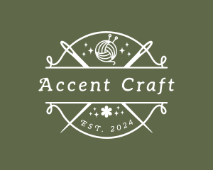 Craft Yarn Needle logo design