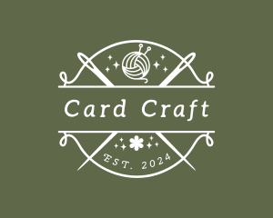 Craft Yarn Needle logo design