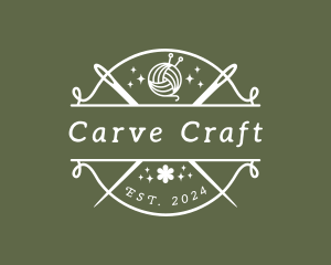 Craft Yarn Needle logo design