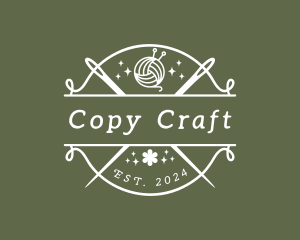 Craft Yarn Needle logo design