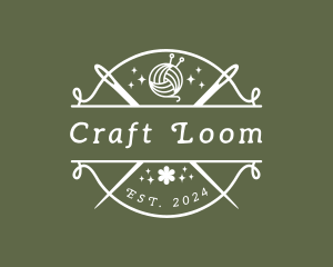 Craft Yarn Needle logo design