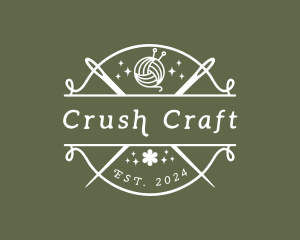 Craft Yarn Needle logo design